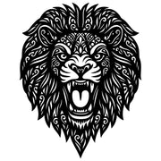 Zentangle Lion Head DXF File – CNC Cutting Design | AWLION116