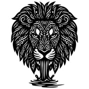 Zentangle Lion Head DXF File – CNC Cutting Design | AWLION124