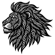 Zentangle Lion Head DXF File – CNC Cutting Design | AWLION128