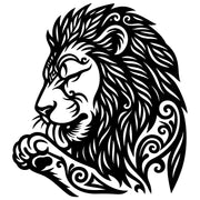 Zentangle Lion Head DXF File – CNC Cutting Design | AWLION134