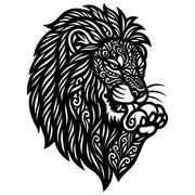 Zentangle Lion Head DXF File – CNC Cutting Design | AWLION135
