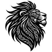 Zentangle Lion Head DXF File – CNC Cutting Design | AWLION145