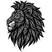 Zentangle Lion Head DXF File – CNC Cutting Design | AWLION93