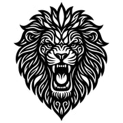 Zentangle Lion Head DXF File – CNC Cutting Design | AWLION96