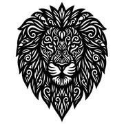 Zentangle Lion Head DXF File – CNC Cutting Design | AWLION97