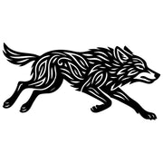 Zentangle Wolf DXF File – CNC Cutting Design | AWWOLF110
