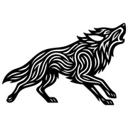 Zentangle Wolf DXF File – CNC Cutting Design | AWWOLF114