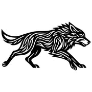 Zentangle Wolf DXF File – CNC Cutting Design | AWWOLF115