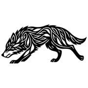 Zentangle Wolf DXF File – CNC Cutting Design | AWWOLF118