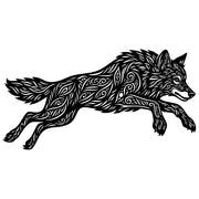 Zentangle Wolf DXF File – CNC Cutting Design | AWWOLF119