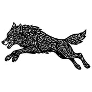 Zentangle Wolf DXF File – CNC Cutting Design | AWWOLF120