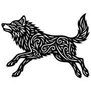 Zentangle Wolf DXF File – CNC Cutting Design | AWWOLF122