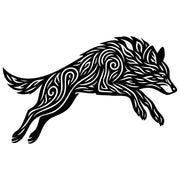 Zentangle Wolf DXF File – CNC Cutting Design | AWWOLF134