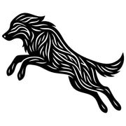 Zentangle Wolf DXF File – CNC Cutting Design | AWWOLF139