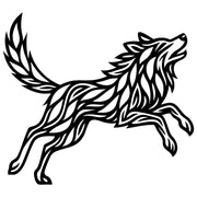 Zentangle Wolf DXF File – CNC Cutting Design | AWWOLF143