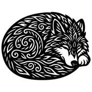 Zentangle Wolf DXF File – CNC Cutting Design | AWWOLF163