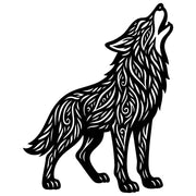 Zentangle Wolf DXF File – CNC Cutting Design | AWWOLF45