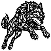 Zentangle Wolf DXF File – CNC Cutting Design | AWWOLF46