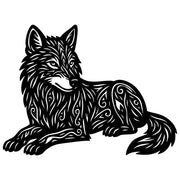 Zentangle Wolf DXF File – CNC Cutting Design | AWWOLF55