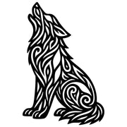 Zentangle Wolf DXF File – CNC Cutting Design | AWWOLF70