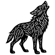 Zentangle Wolf DXF File – CNC Cutting Design | AWWOLF78