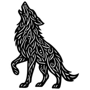 Zentangle Wolf DXF File – CNC Cutting Design | AWWOLF80