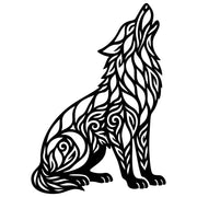 Zentangle Wolf DXF File – CNC Cutting Design | AWWOLF84