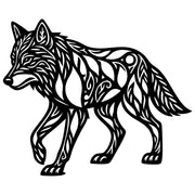 Zentangle Wolf DXF File – CNC Cutting Design | AWWOLF91
