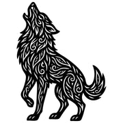 Zentangle Wolf DXF File – CNC Cutting Design | AWWOLF92