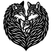 Zentangle Wolf Family DXF File – CNC Cutting Design | AWWOLF196