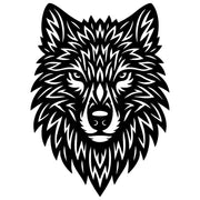 Zentangle Wolf Head DXF File – CNC Cutting Design | AWWOLF8